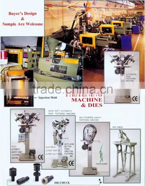 Snap Button Fastening & Press Machine & Dies