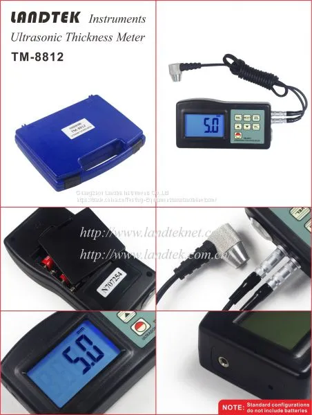 Ultrasonic Wall Thickness Gauge TM-8812 1.0~200 mm photo-4