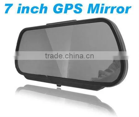 7 Inch GPS Rearview Mirror Bluetooth AV-in FM GPS Navigation photo-2