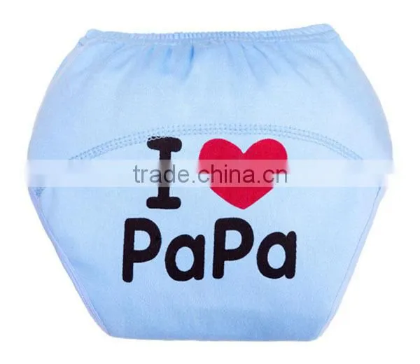 Yellow Panda Pattern Printed 100 Cotton Reusable Baby Cloth Diaper photo-2