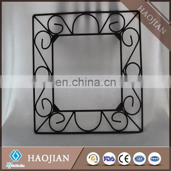 Black Wrought Iron Prcture Frame Wrought Iron Window Frames Iron Tile Frame photo-4