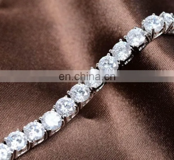 Cubic Zirconia Bracelet Sparkly Silver Bridesmaid Bracelet Wedding Jewelry photo-3