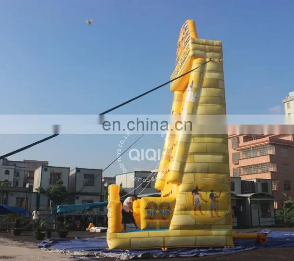 Inflatable Rock Climbing Yello Color 10 Meter Height photo-3