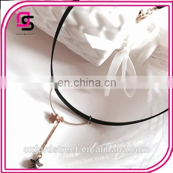 South Korea's New Short Five Star Pendant Necklace Female Jewelry Contracted Joker, Japan and South Korea Temperament Collarbone photo-6