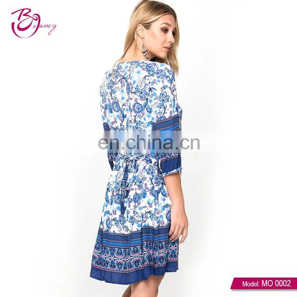 Guangzhou High End Popular Style Ladies Wear Retro Elegant Dress photo-5