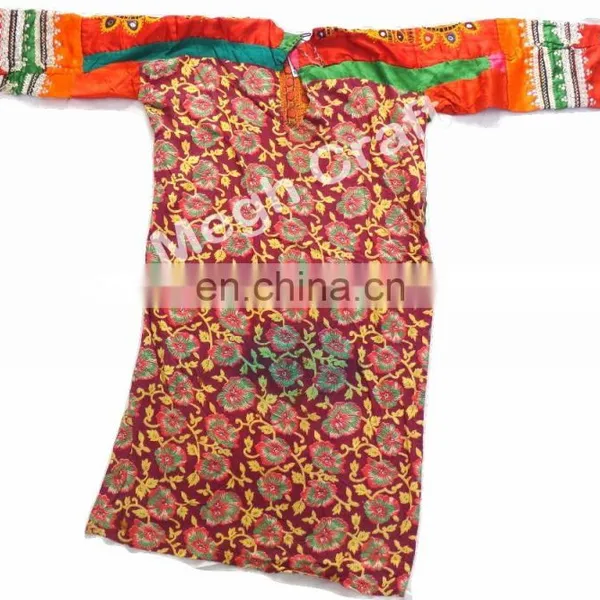Afghan Kuchi Ethnic Dress - Vintage Afghani Mirror Work Tunic - Afghan Tunic -Kuchi Ethnic -tribal Dress -Afghan Vintage Tunic photo-4