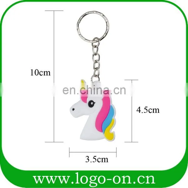 Newest Soft PVC Unicorn Custom Keychain photo-3