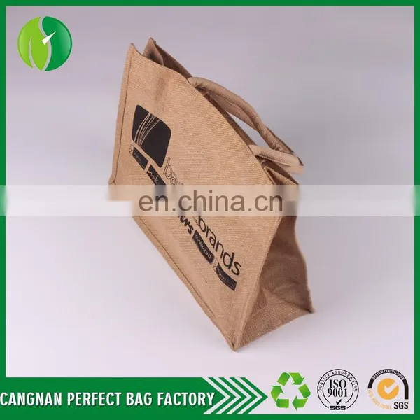 2017 Durable Eco Friendly Low Price Custom Logo 100% Jute Bag photo-3