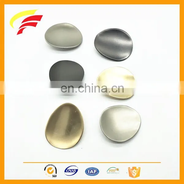 Metal Zinc Alloy Big Oval Egg Shape Sewing Button for Coat Decoration photo-4