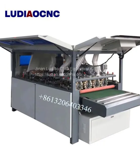 Solid Wood Plywood Wood Brush Polish Sanding Machine for Cabinet Door 1300mm Width Wood Sanding Brush Machine photo-4