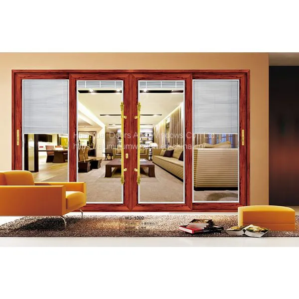 Customized Design Aluminum 3 Panel Sliding Glass Door photo-3