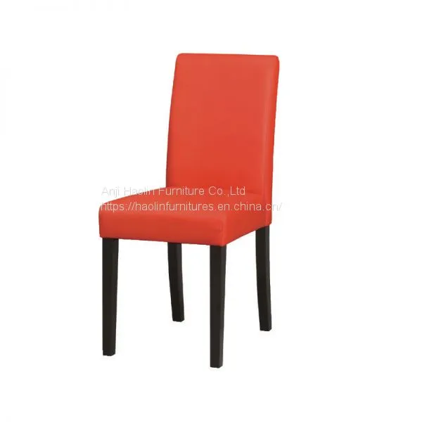 Leather Solid Wood Dining Chairs photo-3