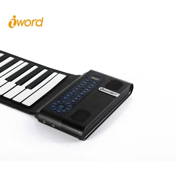 iword S3061 61-кнопочный рулонный пианино с встроенными двойными динамиками