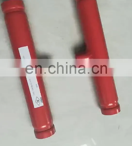 Weifang Can Supply SCH40 Red Power Coated Grooved Fire Fighting Steel Pipe and Fittings photo-1