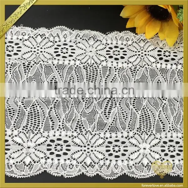 Elastic African French Lace Trimming Swiss Voile Lace Fabric FLL-047 photo-2
