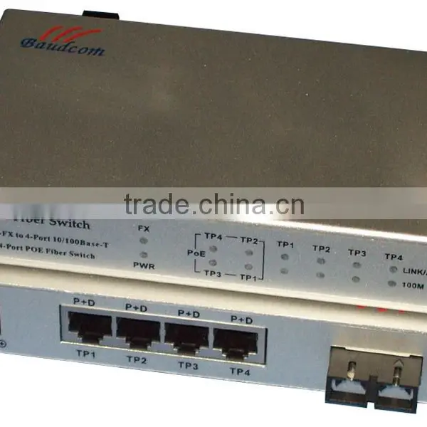 5 Ports 10 100 1000M POE Optical Converter photo-2
