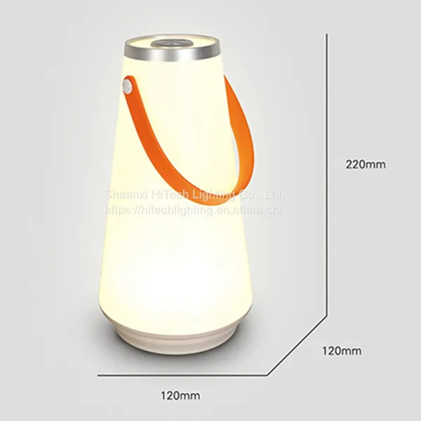 Bedside Night Lights With Hook Touch Switch USB Rechargeable Waterproof Outdoor Portable LED Camping Lantern Warm Lighing photo-2