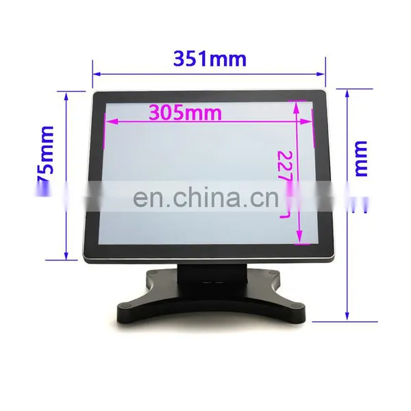 Cashier Machine Waterproof Touch Screen Monitor 15/17 Inch Capacitive Printer Pact Credit Card Pos Systems photo-5