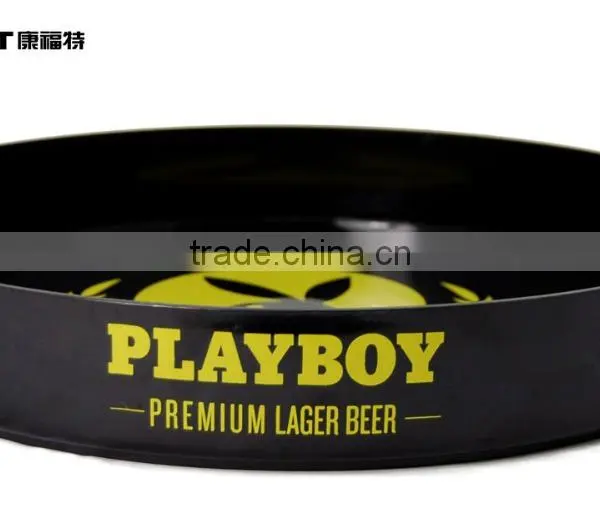 Black Plastic Round Tray photo-2