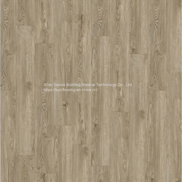 GKBM LS-M037-23 Green High Abrasion Anti-slip Waterproof Click Oak Stone Vinyl Composite SPC Flooring photo-2