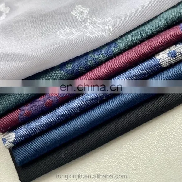 OEM Hot-selling Inventory Shirt Jacquard Men's / Women's Polyester Cotton Shirt Fabric