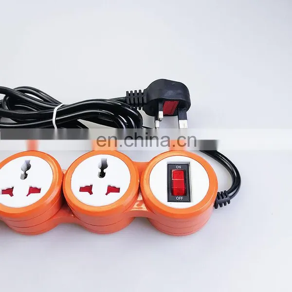 High Quality Universal Power Socket ExtensionBlister Packaging Extension Cord Socket Orange Special Shape Wholesale Socket photo-4