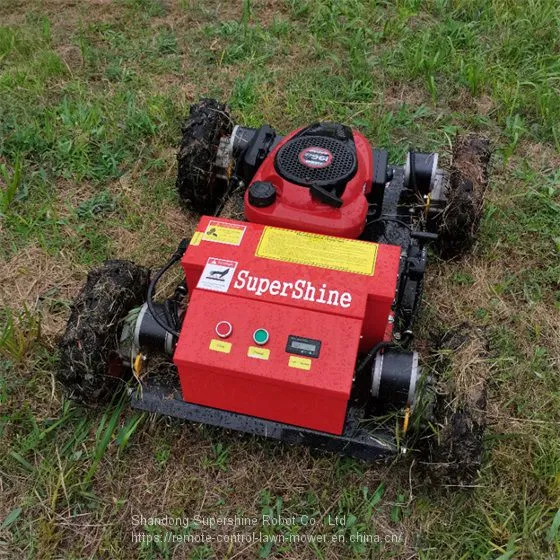 Cordless Brush Cutter, China Remote Control Slope Mower With Tracks Price, Remote Control Grass Cutter for Sale