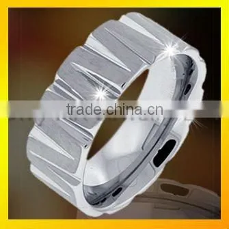 Mens Unusual Ring, Tungsten Carbide Jewelry