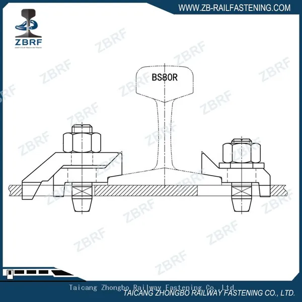 Rail Clamp for BS80R Mine Rail