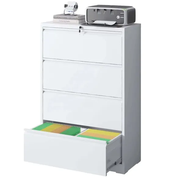 Factory Price Drawer File Cabinet Lateral Cabinet Metal 4 Drawer File Cabinet photo-2
