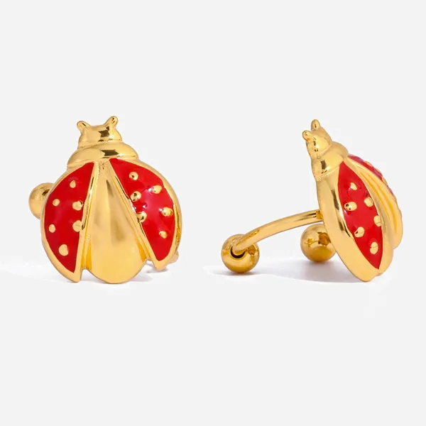 Wholesale 18K Gold Plated Heart Earrings - Waterproof Stainless Steel Fashion Jewelry photo-2