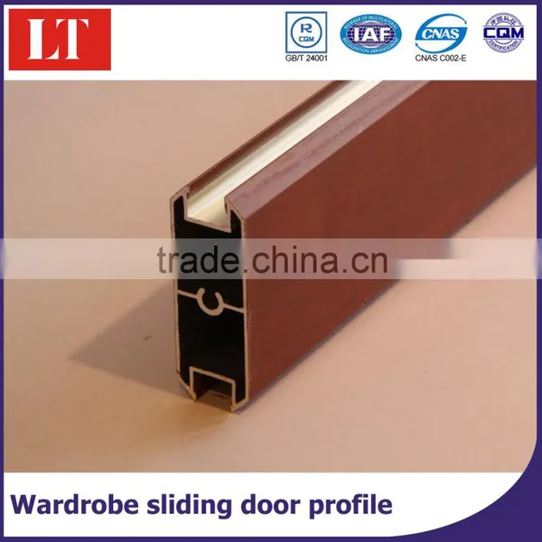 Closet Door Frame Sliding Door Profile Sliver Anodized Color photo-3
