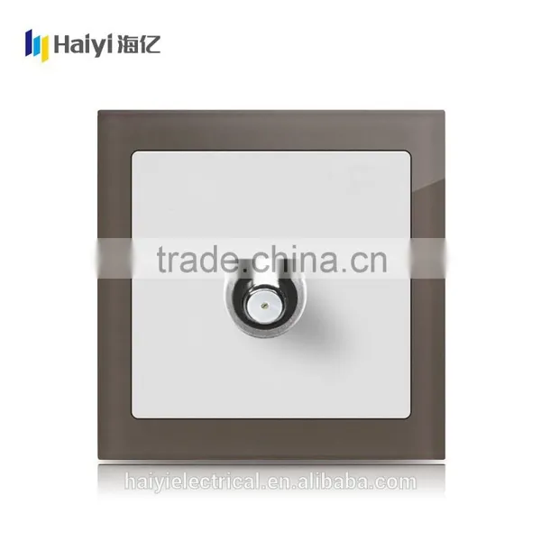 High Quality Coffee Glass Panel Electric Wall Switch, Touch Fan Speed Switch photo-2
