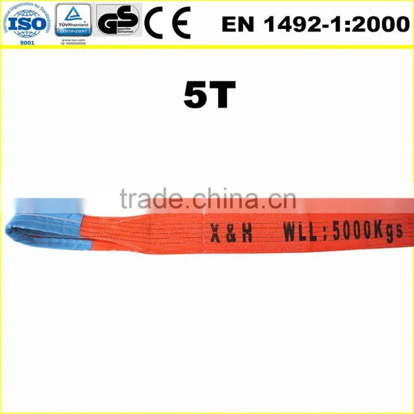 5T Double Layer Flat Polyester Lifting Sling photo-5