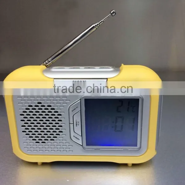 Hot Selling Fancy Temperature PLL Portable Clock Radio photo-2