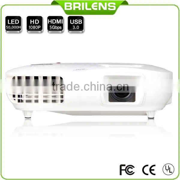 Brilens TL1920 Vicky 3 LED 3 LCD 1920 X 1080 WQXGA 3000 Lumens Digital Full HD LED Projector 1080P photo-2