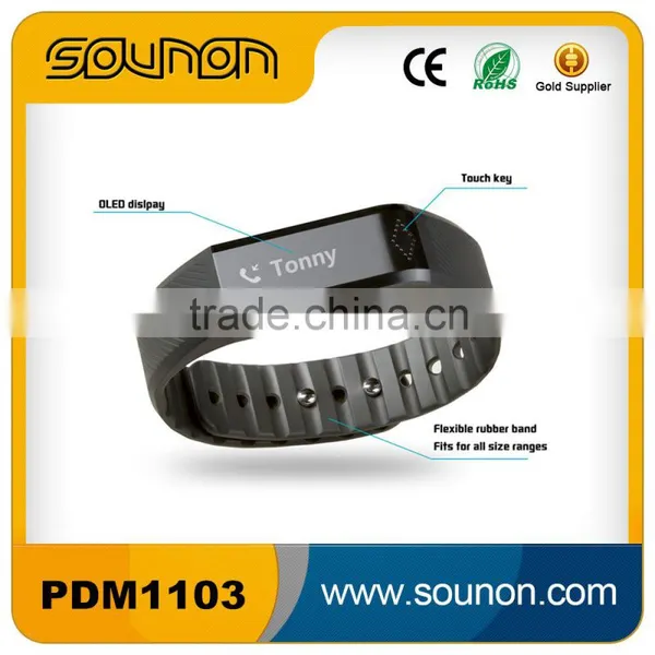 2015 Digital Fitness Smart Bracelet Bluetooth, Silicone Wristband Pedometer,Sedentary Reminding Smart Bracelet Watch photo-3