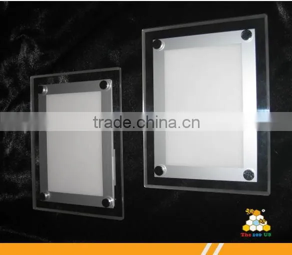 Factory Super Slim Led Crystal Light Frame for Advertising Display photo-3