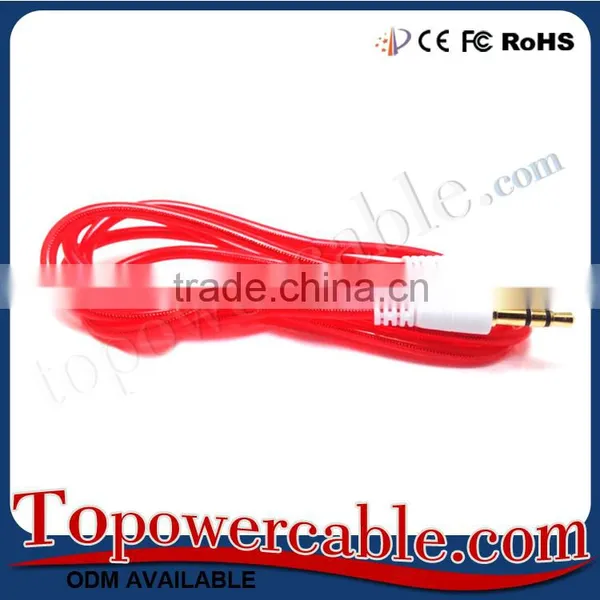 Free Samples Candy Colored 3.5MM to Stereo Audio Aux Auxillary Cable For CD Player In Car photo-6