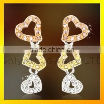 Latest Artificial Earrings Jewelry Top Quality Sterling Silver Zircon Earring photo-2
