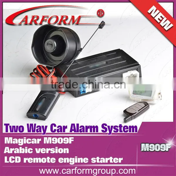 Factory Wholesale in Stock Magicar M909F Two Way Car Alarm System English/Persian Version LCD Remote Engine Starter photo-5
