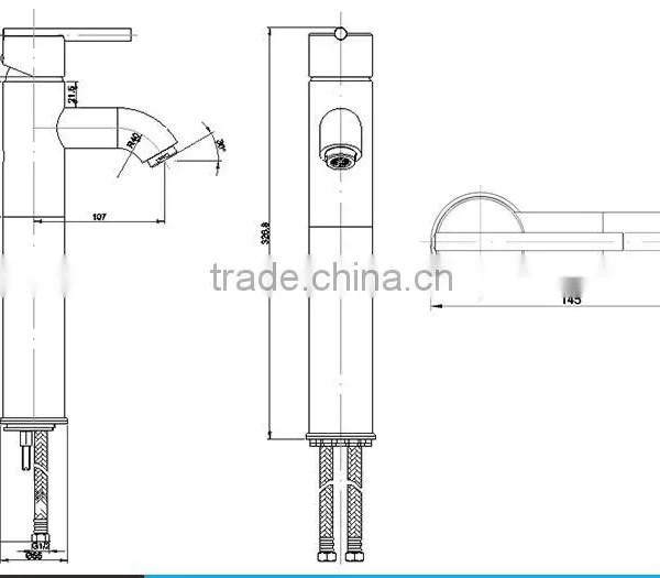 High Quality Single Handle Tall Mono Basin Mixer Tap photo-2