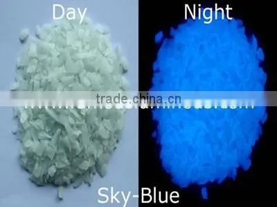 Glow in the Dark Aggregate, Glow Aggregate in the Dark, Sky-blue Gravel photo-5