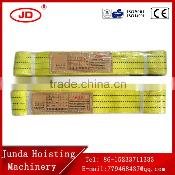 50mm 2000KG Polyester Flat Webbing Sling/Lifting Sling Belt for Steel Pipe photo-5