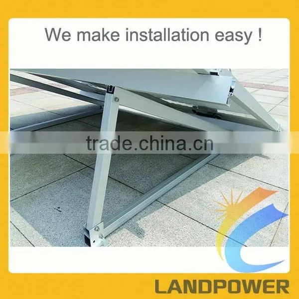 Flat Roof Adjustable Portrait Ballasted Solar PV Mounting System photo-3
