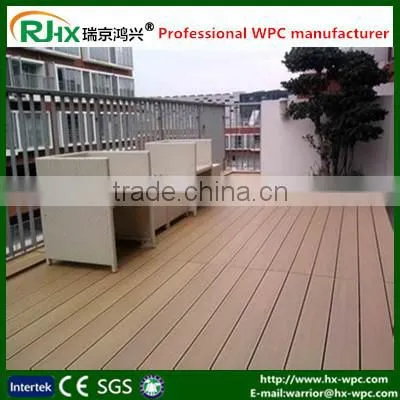 100% Environmentally and Eco-friendly Outdoor Wood Plastic Composite Decking Floor