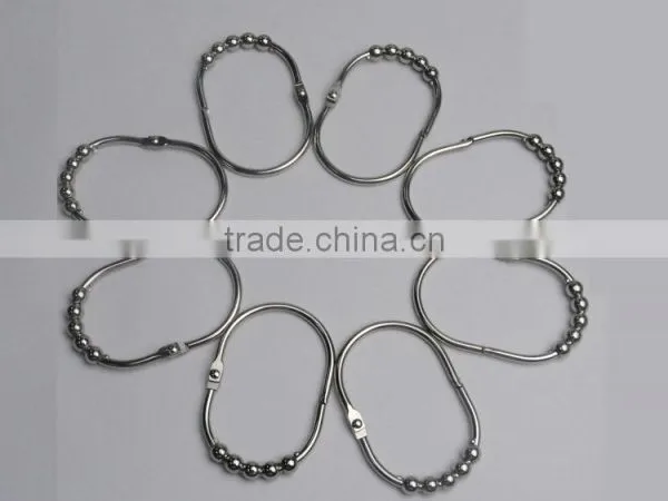 Eco-friendly Metal Shower Curtain Hooks XDHL016A/Shower Curtain Hooks for Bathroom
