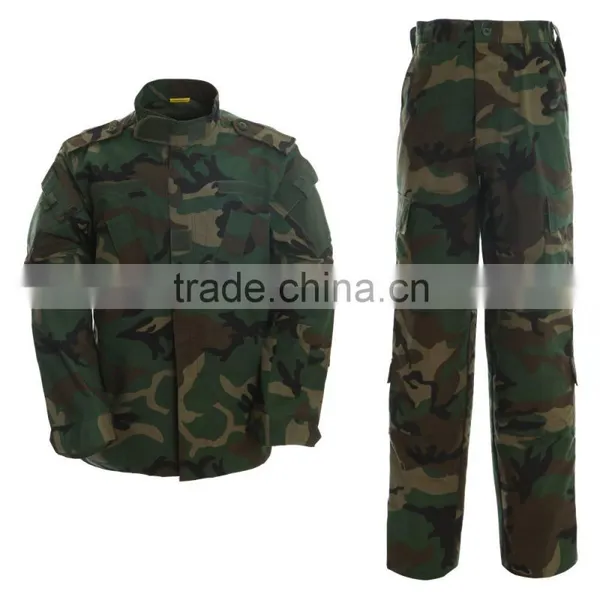 Green Woodland Camouflage Military Pants Army Long Trousers photo-5