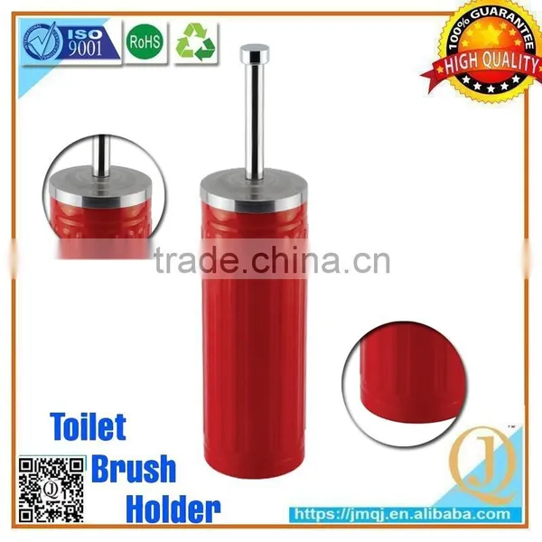 Stair Lid Red Color Coated Toilet Brush Holder