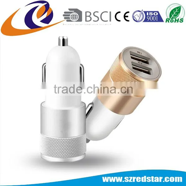 5V2.4A Universal Lipstick Metal Usb Portable Car Mobile Charger photo-2